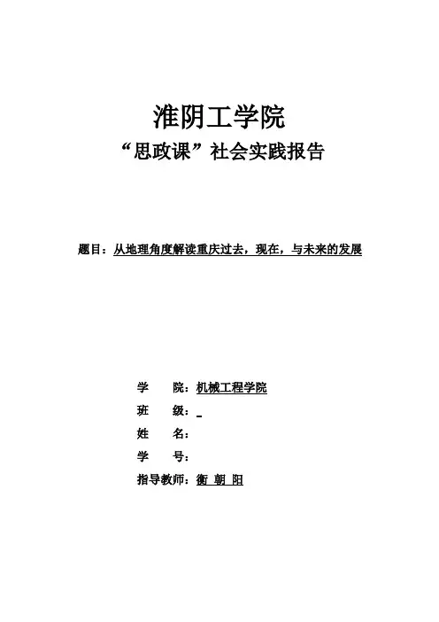 大学思政课社会实践报告
