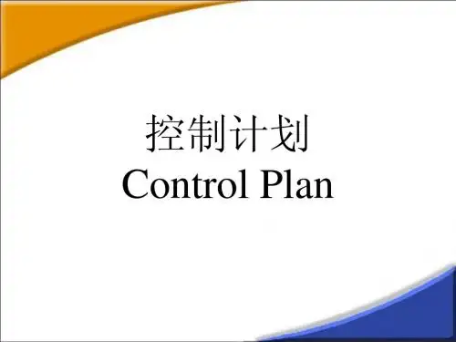 控制计划