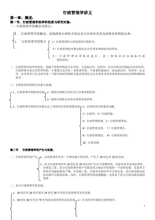 行政管理学讲义