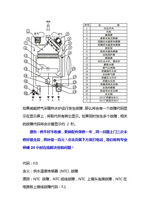 北京威能天燃气壁挂炉不启动维修