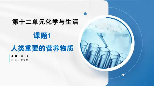 《人类重要的营养物质》教学课件