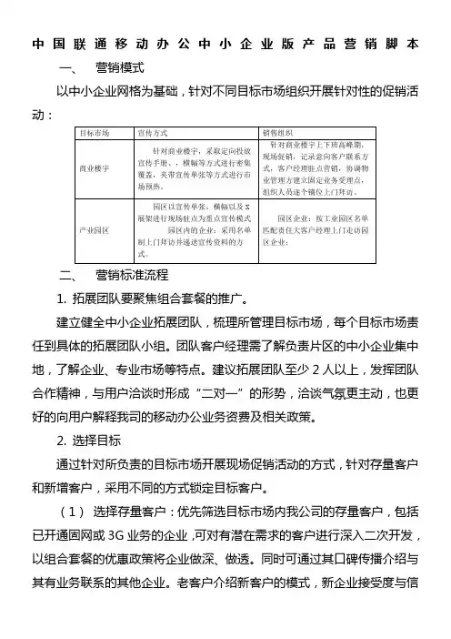 营销脚本
