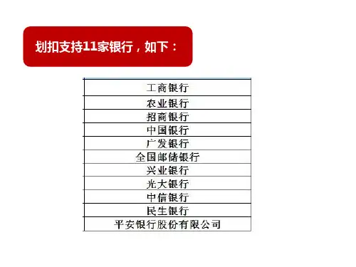 合作划扣银行明细