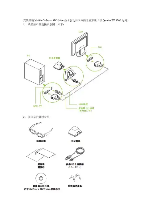 安装最新Nvidia GeForce 3D Vision显卡驱动后立体的开启方法