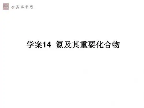 14 氮及其重要化合物