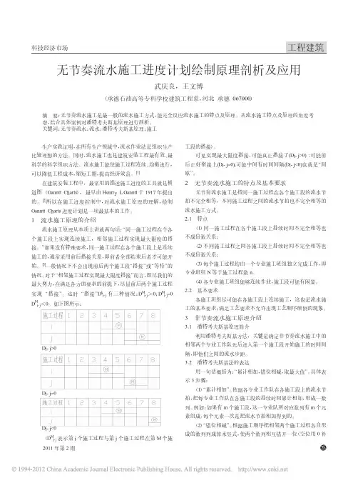 无节奏流水施工进度计划绘制原理剖析及应用