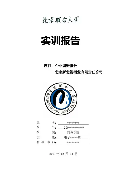 企业调研报告