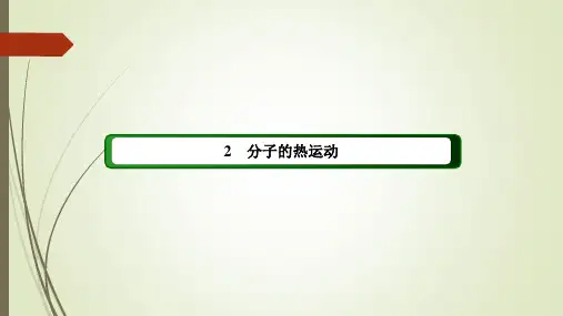 人教版高中物理选修3-3课件-分子的热运动