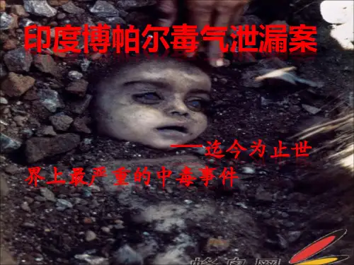 印度博帕尔毒气泄