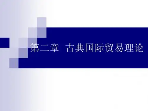 第二章 古典国际贸易理论