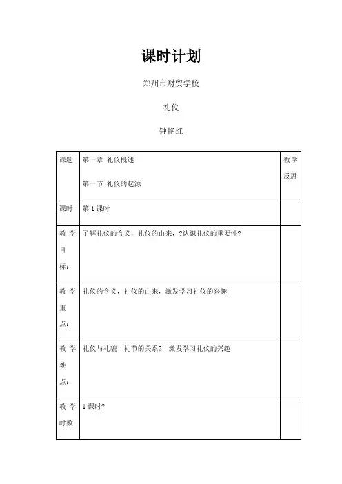 礼仪概述 2