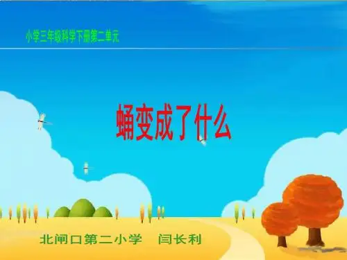 蛹变成了什么 三年级科学说课稿课件