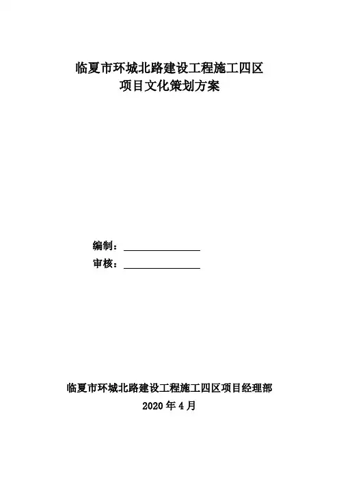 项目文化策划方案