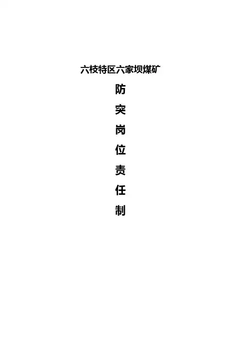 防突岗位责任制 2