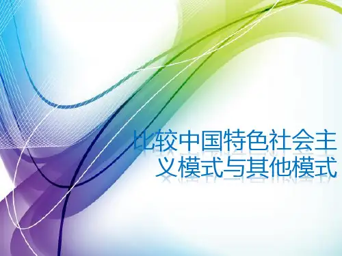 比较中国特色社会主义模式与其他模式