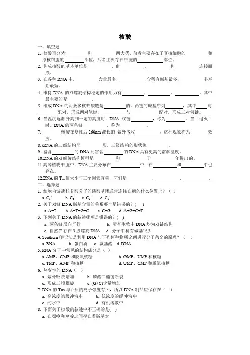 核酸作业