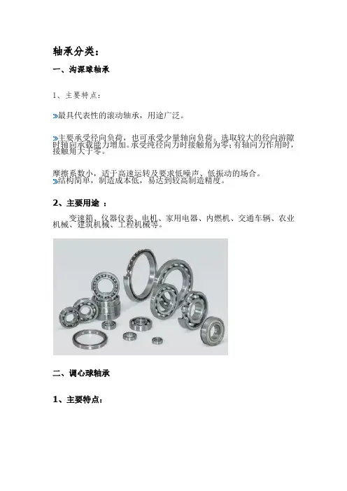 轴承分类