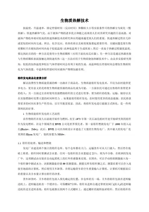 生物质热解技术