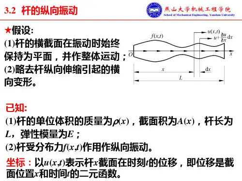 03-2 杆的纵向振动与轴的扭转振动ppt课件