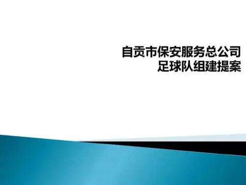 公司足球队组建提案.ppt