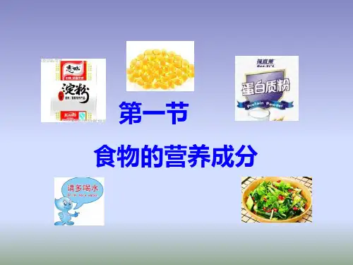 济南版生物七年级下册1.1《食物的营养成分》课件3 (共36张PPT)