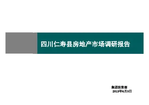 四川仁寿县城市及房地产市场调研报告201957391315