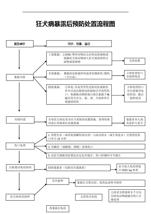 狂犬病暴露后预防处置流程图(新.)