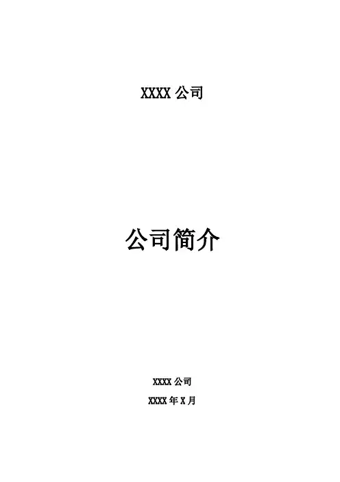 IT公司简介-模板 2