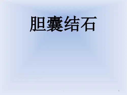 胆囊结石小讲课PPT医学课件
