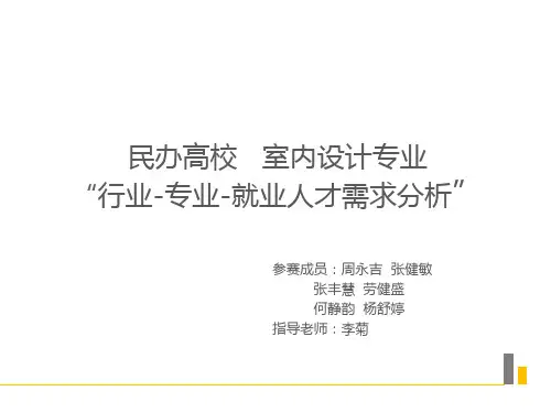 1民办高校室内设计专业“行业专业就业人才需求分析”.pptx