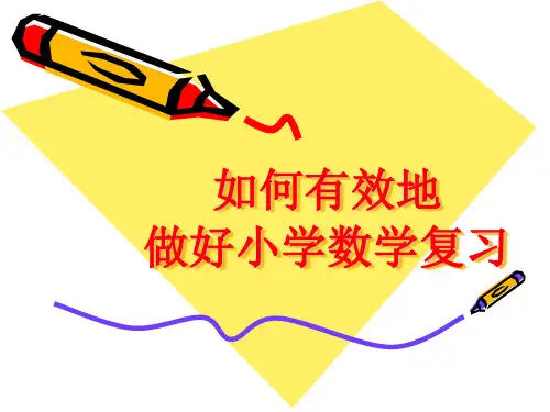 新小学数学复习讲座-李纪