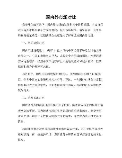 国内外市场对比