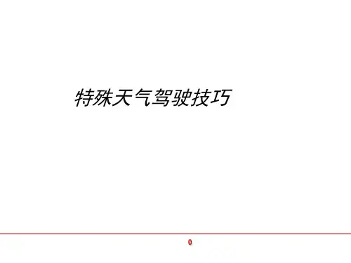 特殊天气驾驶技巧