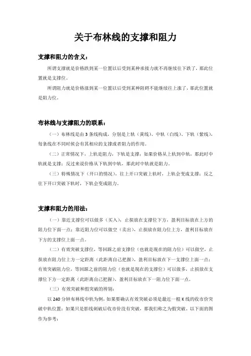 支撑位和阻力位(关于布林线)
