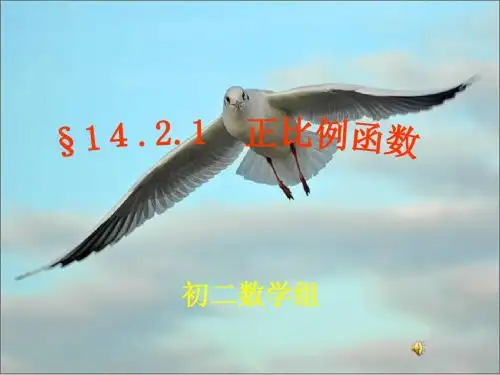 正比例函数及性质