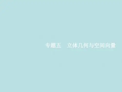 高中数学二轮复习   空间几何体的三视图、表面积与体积   课件理(全国通用)