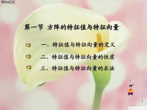 线性代数第5章 特征值及特征向量