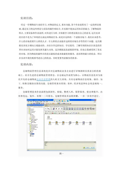 物流仓储管理实训报告