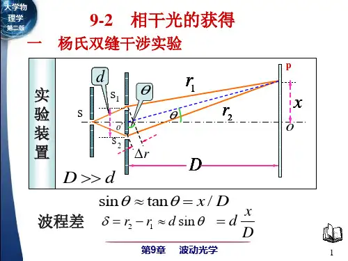 大学物理l192杨氏双缝干涉实验