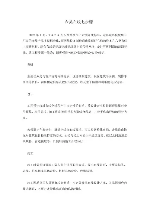 六类布线七步骤详解