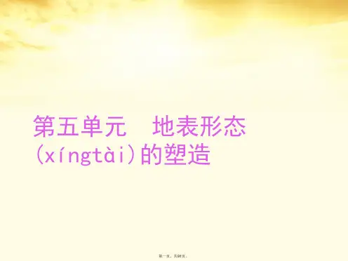 高考地理 专题演练《地表形态的塑造》课件 新人教版