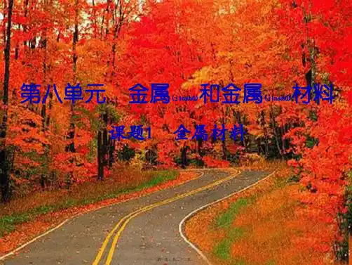 九年级化学下册 第八单元 金属和金属材料 课题1 金属材料课件 _1