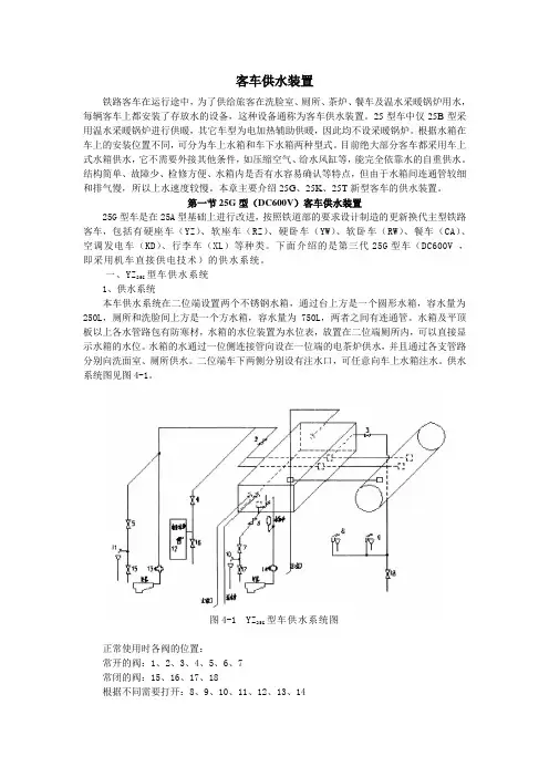 客车供水装置