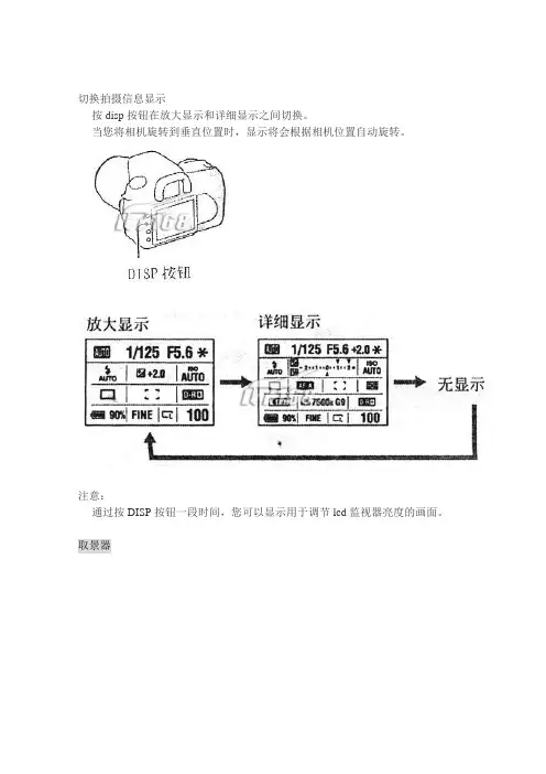 SONY α300 α350 使用手册