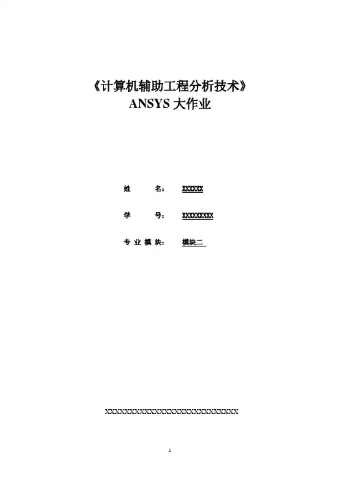 ANSYS大作业
