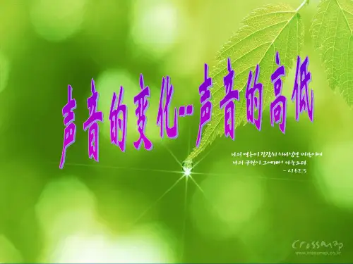 四年级上册科学课件3.3 声音的变化声音的高低｜ 教科版