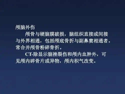 中枢神经系统4-脑外伤