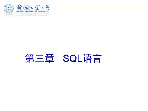 第3章 SQL语言