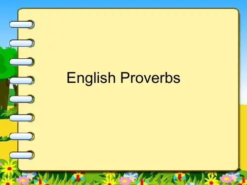常用英语谚语English Proverbs