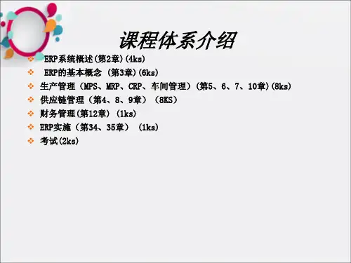 《ERP概论》PPT课件